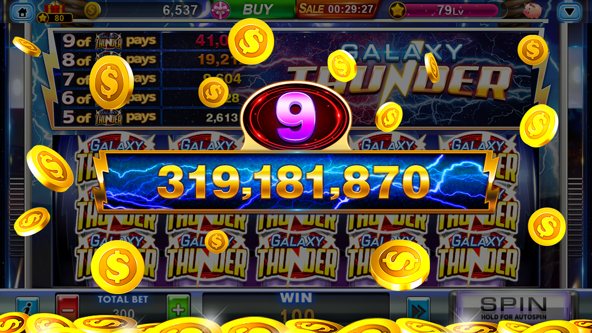 An in-app screenshot from AceSuper Casino displaying a significant big win notification for a player.
